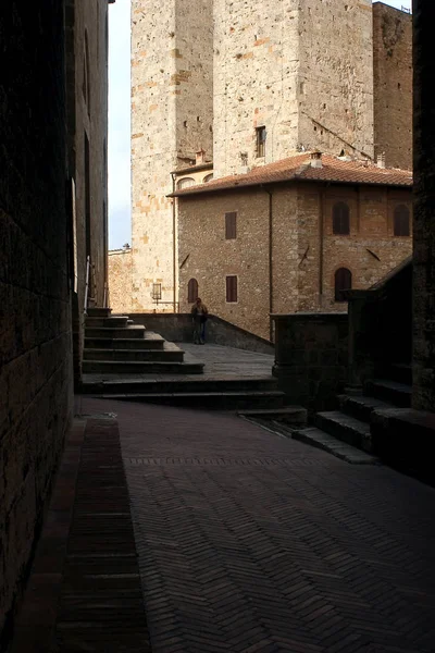 San Gimignano Italiensk Bergsstad Toscana — Stockfoto