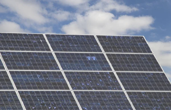 Painéis Solares Eletricidade Fotovoltaica — Fotografia de Stock