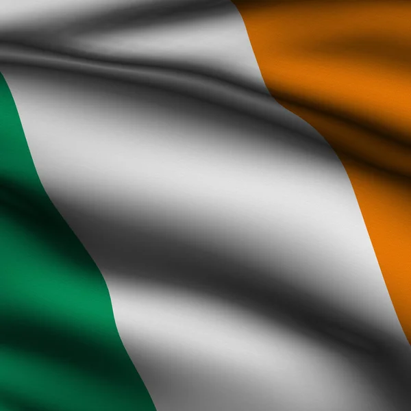 Bandiera Quadrata Irlandese Resa — Foto Stock