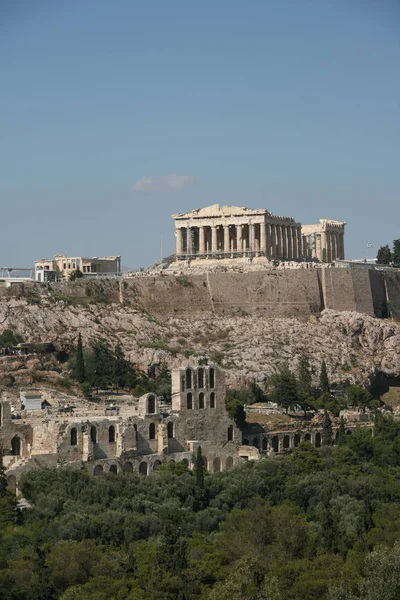 Athènes Est Capitale Grèce Était Aussi Cœur Grèce Antique Une — Photo