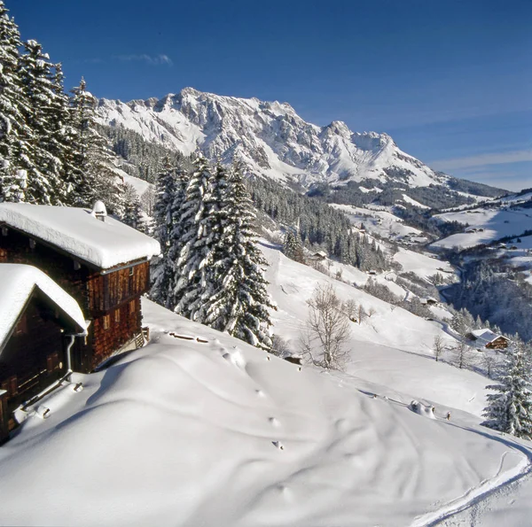 Vista Panorâmica Paisagem Majestosa Dos Alpes — Fotografia de Stock