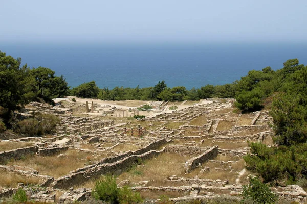 Archeologické Naleziště Kamiros Rhodos — Stock fotografie