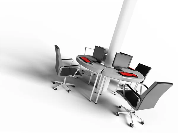 Krzesło Biurowe Krzesła Stole — Zdjęcie stockowe