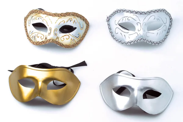 Máscara Carnaval Aislado Blanco —  Fotos de Stock