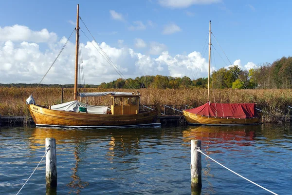 Старий Zeesboote Порту Боддена — стокове фото