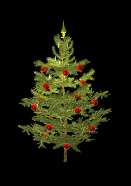 Festlicher Weihnachtsbaumschmuck — Stockfoto