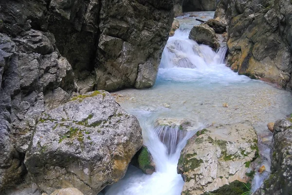 Cascade Dans Nature Forêt Paysage — Photo