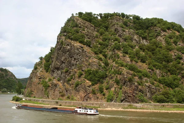 Loreley Rock Mitten Rhine Dalen — Stockfoto