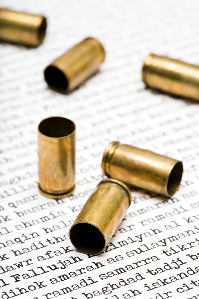 Bullet Bullets White Background — Stock Photo, Image