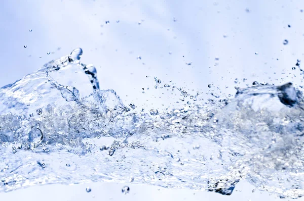Respingo Água Fundo Branco — Fotografia de Stock