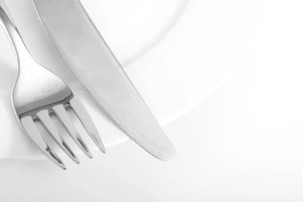 Modern Çatal Bıçak Takımının Yakın Çekimi — Stok fotoğraf