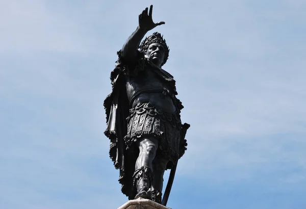 Statue Von Kaiser Augustus Augsburg — Stockfoto