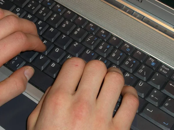 Closeup Shot Keyboard Buttons — Stock Photo, Image