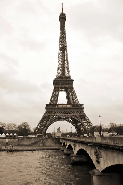 Vista Sulla Torre Eiffel Parigi Francia — Foto Stock