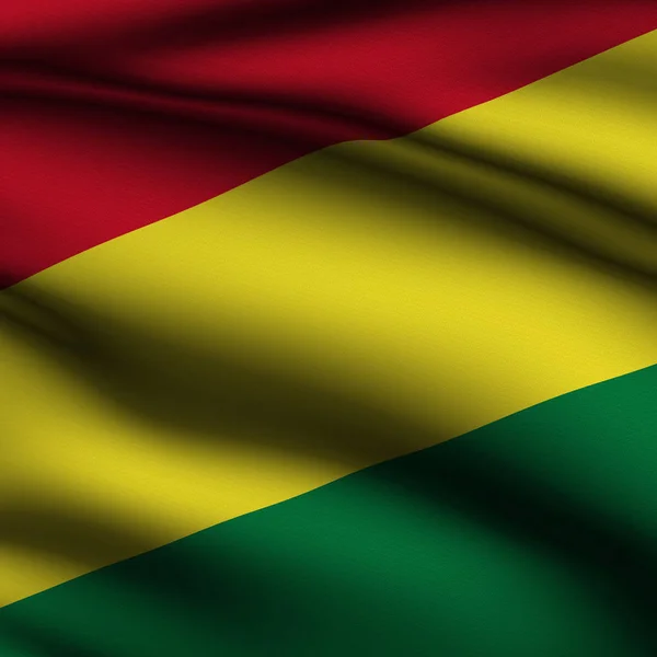 Nazwa Boliwijska Flaga Kwadratowa — Zdjęcie stockowe