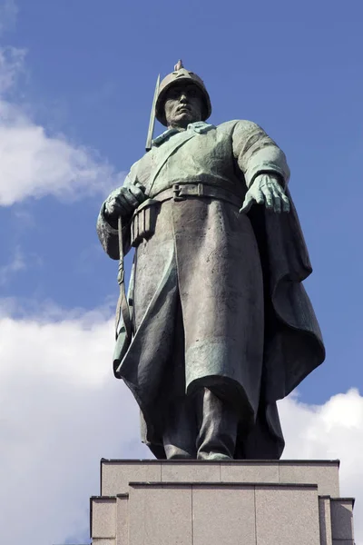 Estátua Rei Pedro Paulo São Petersburgo Rússia — Fotografia de Stock