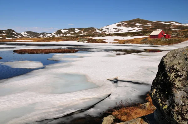 Норвегия Скандинавская Страна Охватывающая Горы Ледники Глубокие Прибрежные Фьорды — стоковое фото
