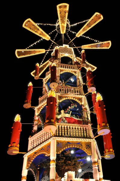 Esta Pirâmide Christmas Está Kassel Com Uma Altura Mais Metros — Fotografia de Stock