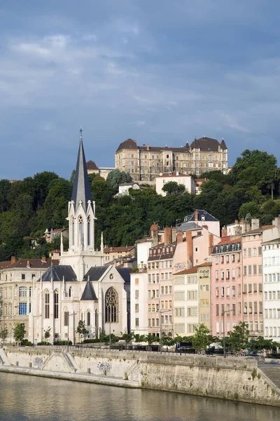 Pohled Lyonu Francii — Stock fotografie