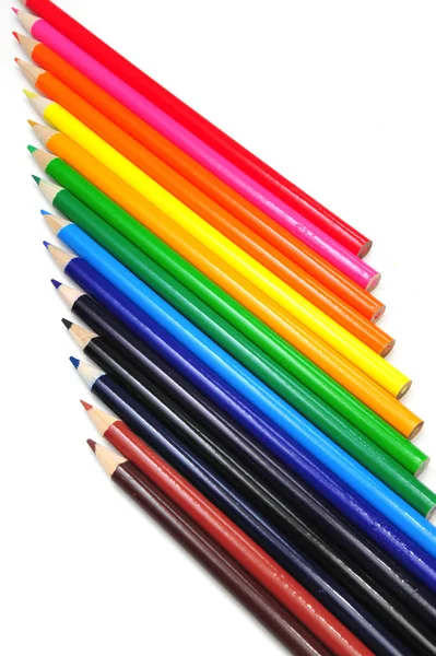 Verticle Colored Pencil Abstract — Stock Photo, Image