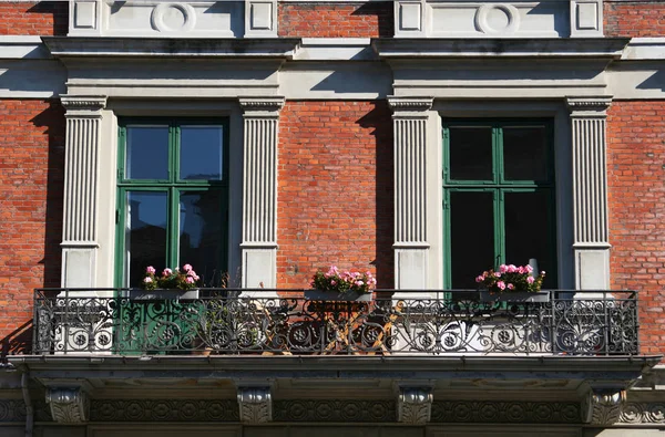 Балкон Видом — стоковое фото