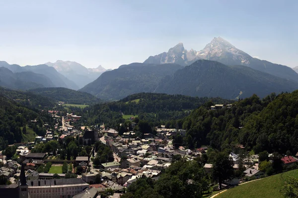 Alpes Com Watzmann Berchtesgaden — Fotografia de Stock