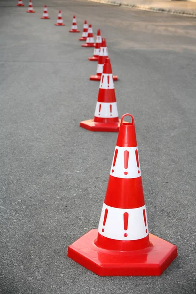 Image Cautions Asphalt Road — Stock Photo, Image