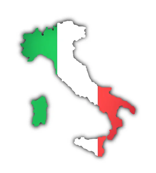Flaga Włoch Flaga Narodowa — Zdjęcie stockowe
