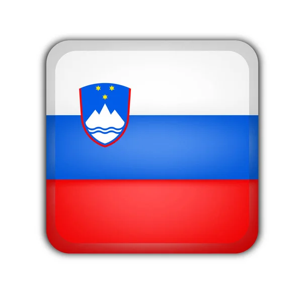 Sloveniens Flagga Nationell Flagga — Stockfoto