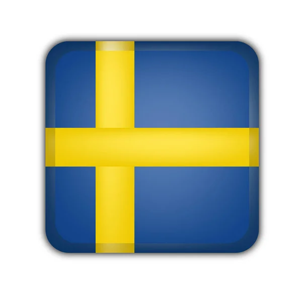 Zászló Sweeden Nemzeti Zászló — Stock Fotó