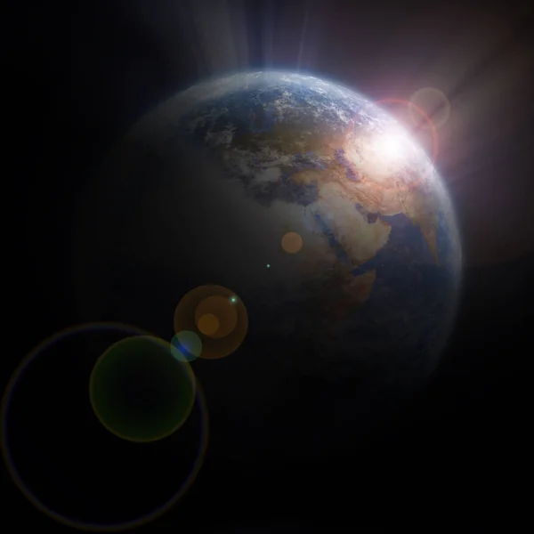 Planeten Jorden Rymden — Stockfoto