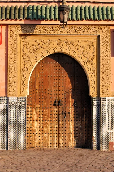 Ușă Orientală Marrakech — Fotografie, imagine de stoc