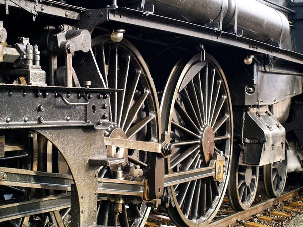 Steam Locomotive Outdoors Daytime — Stock Photo, Image