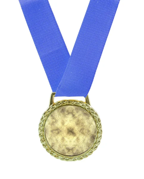 Medaile Zlatou Stuhou Izolované Bílém Pozadí — Stock fotografie