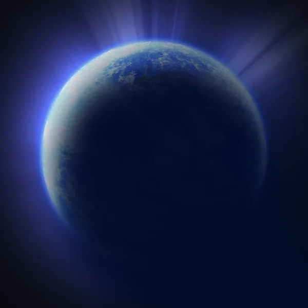 Планета Земля Небе — стоковое фото