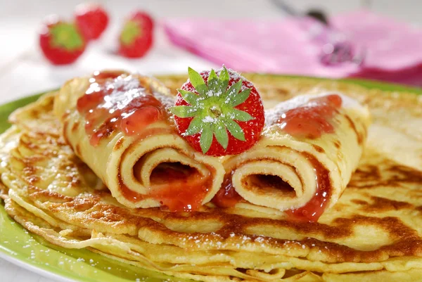 Blick Aus Nächster Nähe Auf Leckeres Essen — Stockfoto