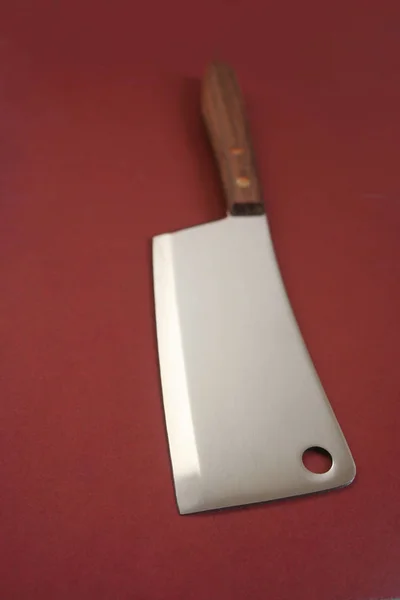 Cuchillo Tenedor Sobre Fondo Madera — Foto de Stock