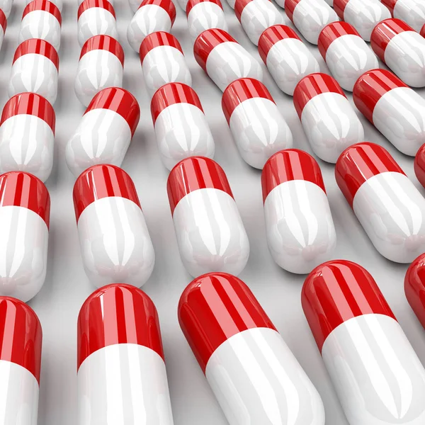Medikamentenkapseln Pillen Hintergrund — Stockfoto