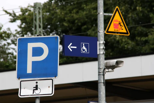 Verkeersbord Stad — Stockfoto