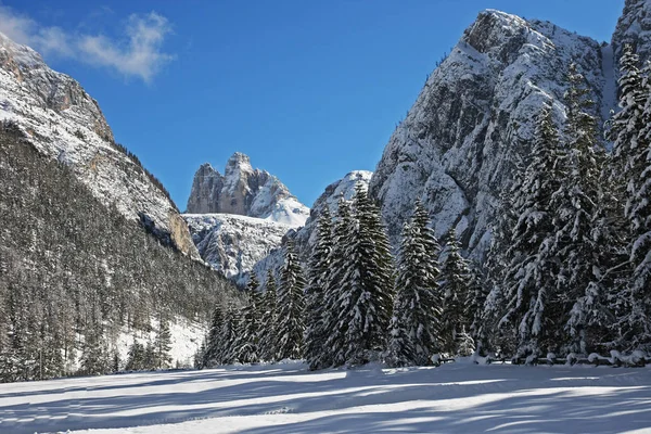 Malowniczy Widok Majestatyczny Krajobraz Dolomitów Włochy — Zdjęcie stockowe