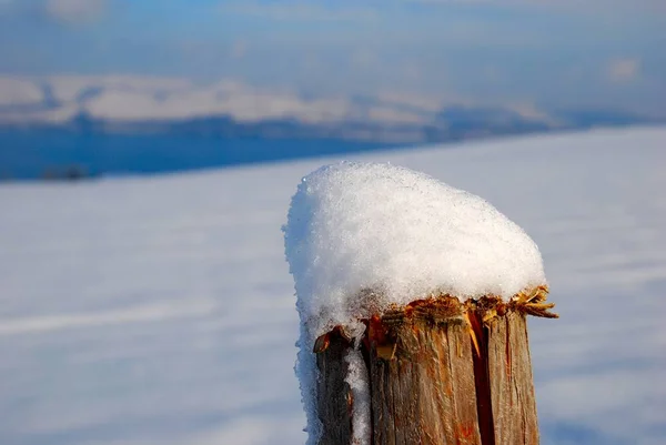 Bela Vista Paisagem Inverno — Fotografia de Stock