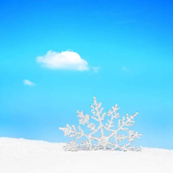 Copo Nieve Sobre Hermoso Fondo —  Fotos de Stock