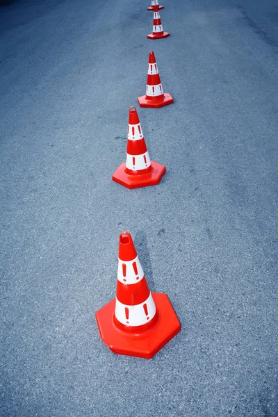 Trafikkoner Vägen — Stockfoto