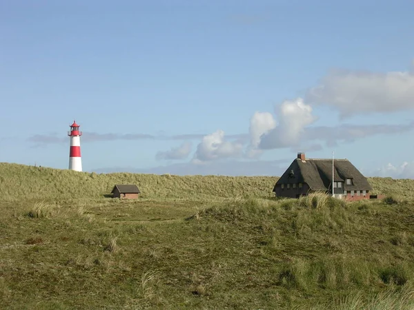 Lighthouse Idyll Sylt — Stock Photo, Image