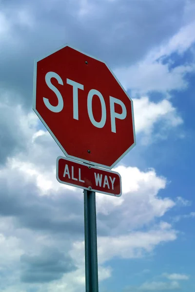 Stopbord Sluiten — Stockfoto