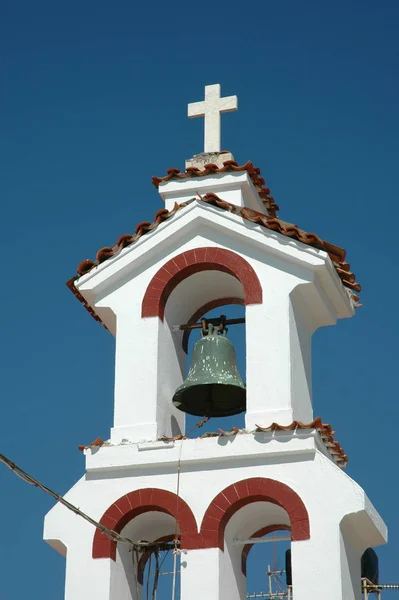 Klokkentoren Van Panagia Kerk Ierapetra — Stockfoto