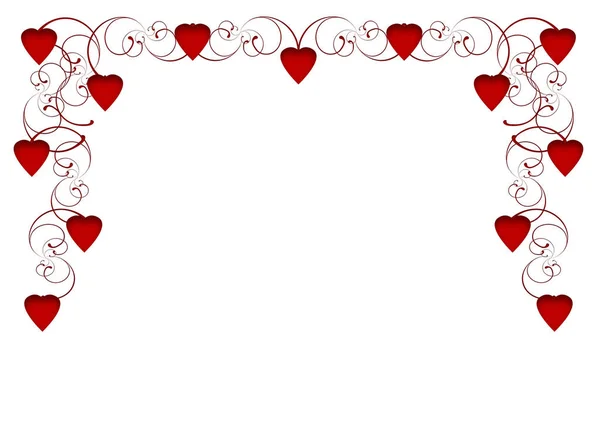 Card Hearts Background Holiday Concept — Stockfoto