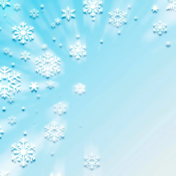 Tło Płatki Śniegu Boże Narodzenie Nowy Rok — Zdjęcie stockowe