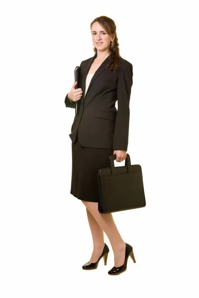 Corpo Completo Mulher Negócios — Fotografia de Stock