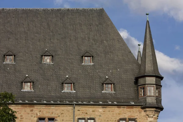 Partiell Bild Marburg Slott Resor Och Arkitektur Koncept — Stockfoto